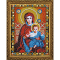 Набор для вышивания бисером НОВА СЛОБОДА "Пресвятая Богородица" (Икона, Венчальная пара)